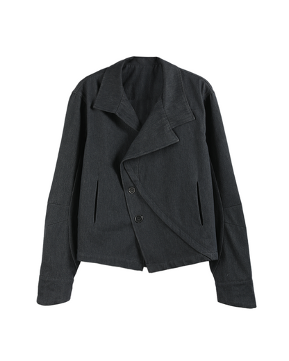 TAILORED DENIM CROPPED JACKET