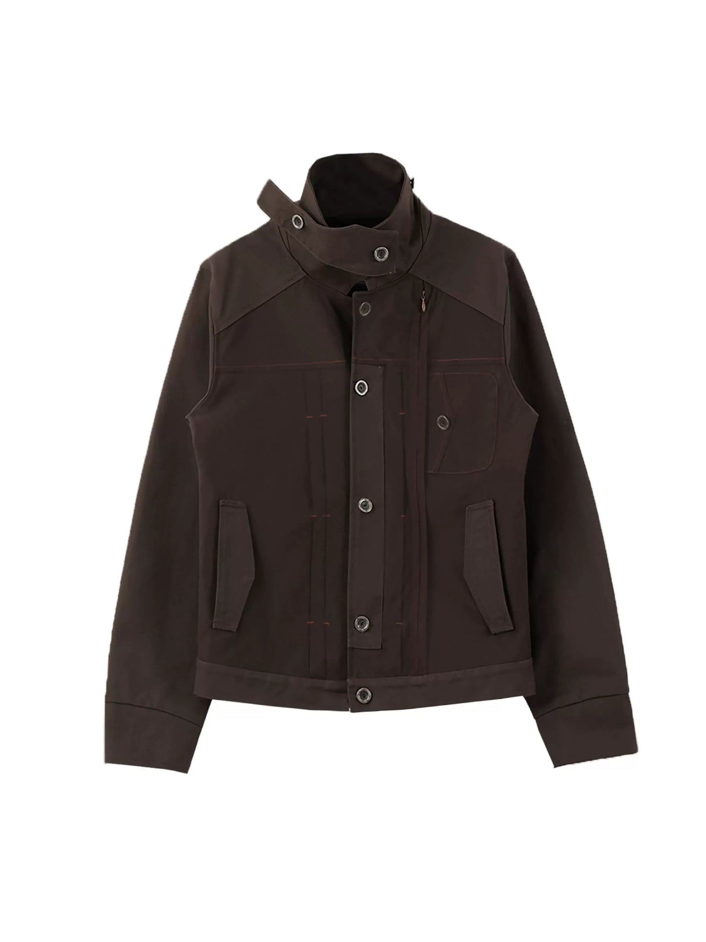 MESH CANVAS STAND COLLAR JACKET