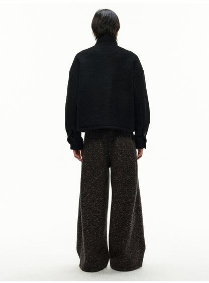 CURLY TEXTURE WOOL LOOP JACKET