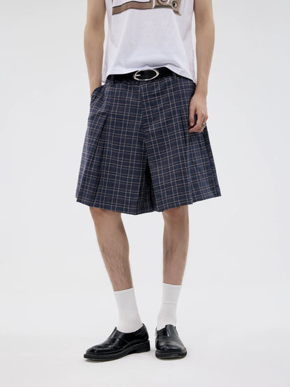 BRITISH STYLE PLEATED DRESS SHORTS