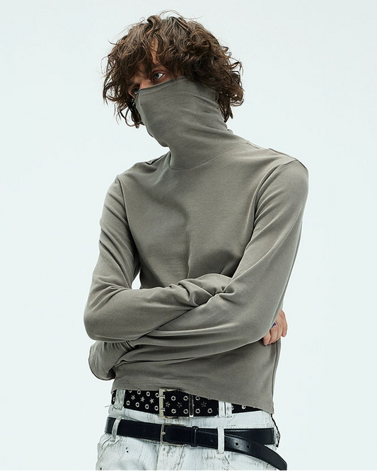 SUEDE TOUCH HIGH NECK TOP