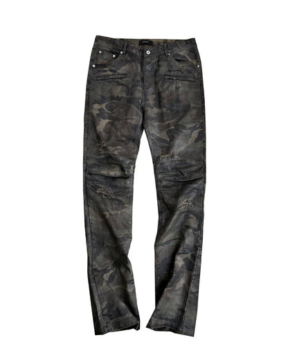 AGED BONE　CAMO TWILL TROUSERS