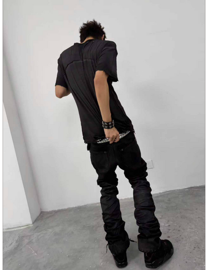 WRINKLED SPRAY WASH SHORT SLEEVE