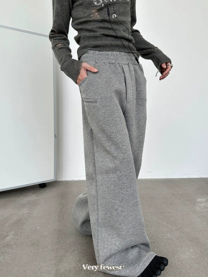 HEAVY-WEIGHT FIT WIDE-LEG SWEATPANTS