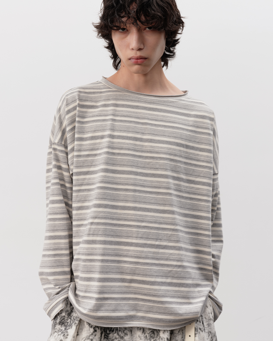 OFF-WHITE RELAXED STRIPE TOP