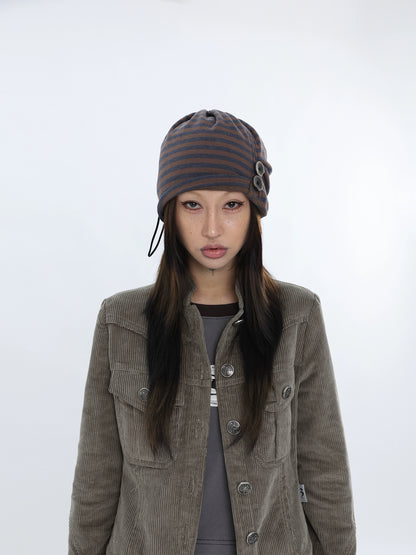 STRIPED SUBCULTURE CUFFED HAT