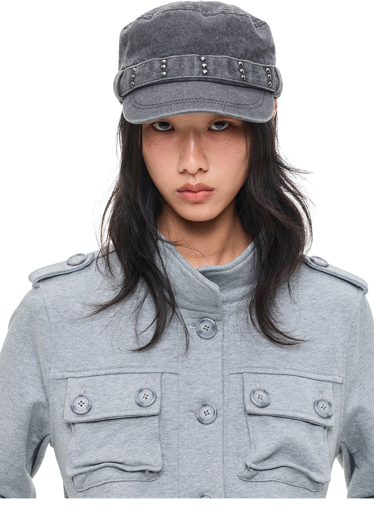 ASH GREY DOUBLE POCKET WORK JACKET
