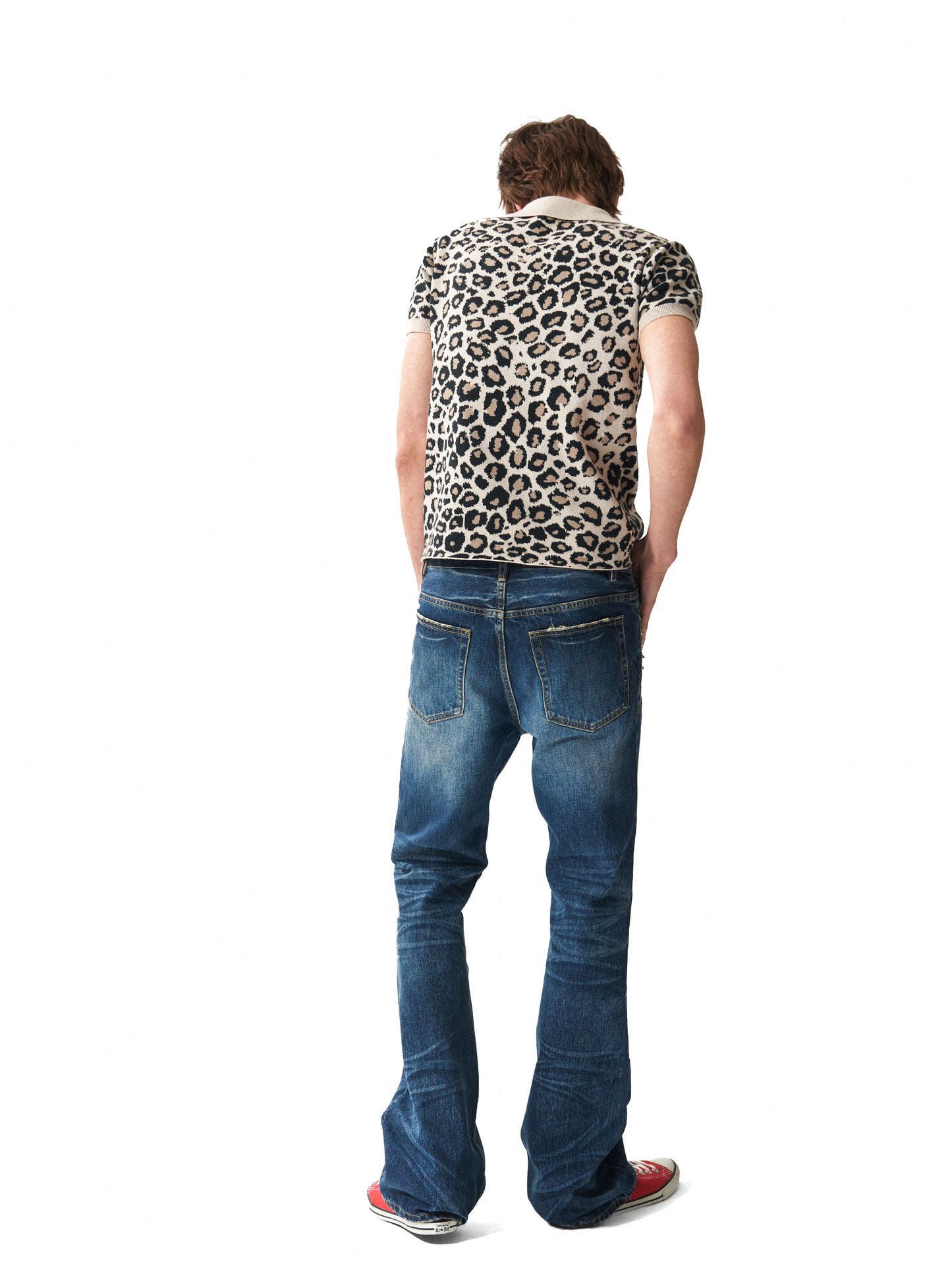 Y2K LEOPARD SHORT SLEEVE POLO