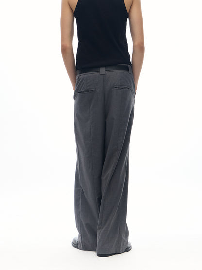 LIGHTWEIGHT STRAIGHT-CUT PANTS