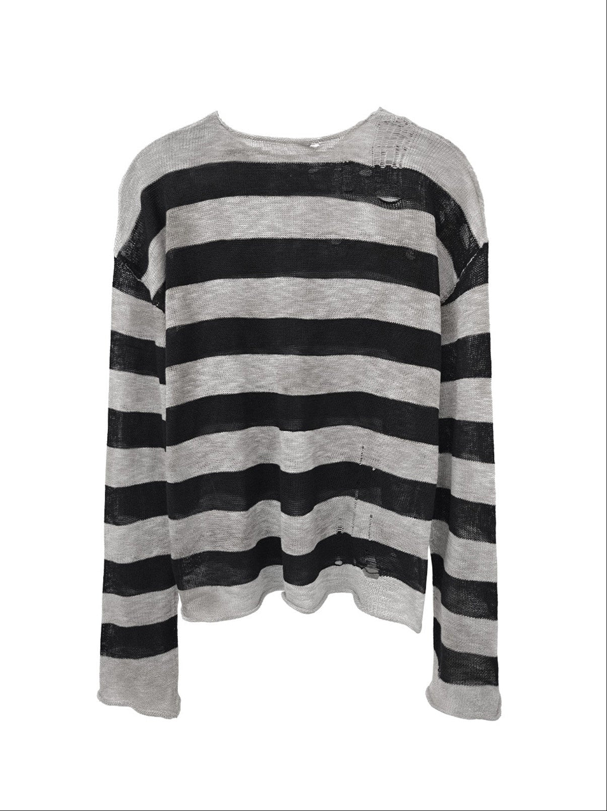 STAINED STRIPE HOOK KNIT