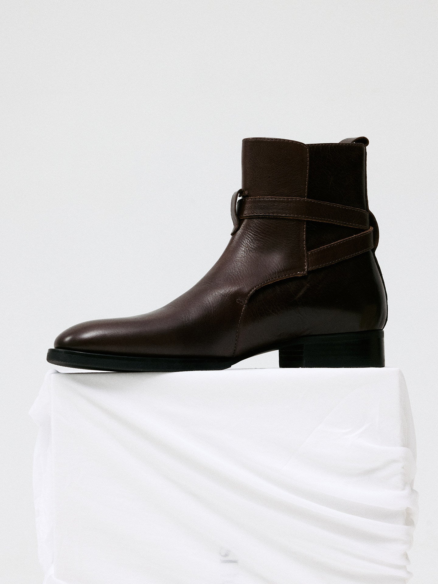 WRAP STRAP CUBAN HEEL BOOTS
