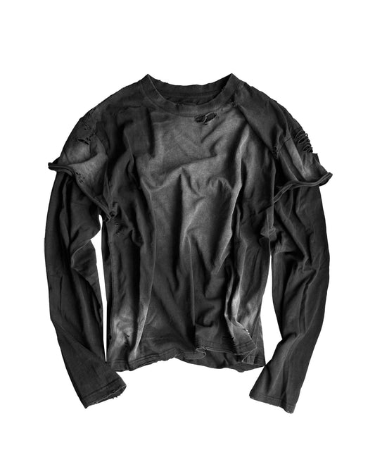 SPRAY WASH LAYERED LONG TEE