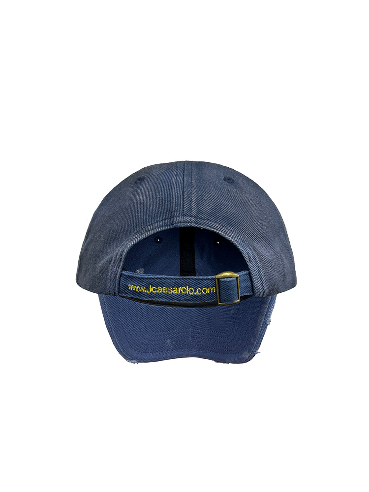 00:00 WASH BLUE LONG BRIM CAP