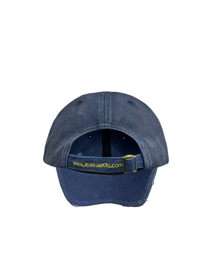 00:00 WASH BLUE LONG BRIM CAP