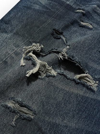 SPRAY FADE WHISKER 3D STRAIGHT DENIM