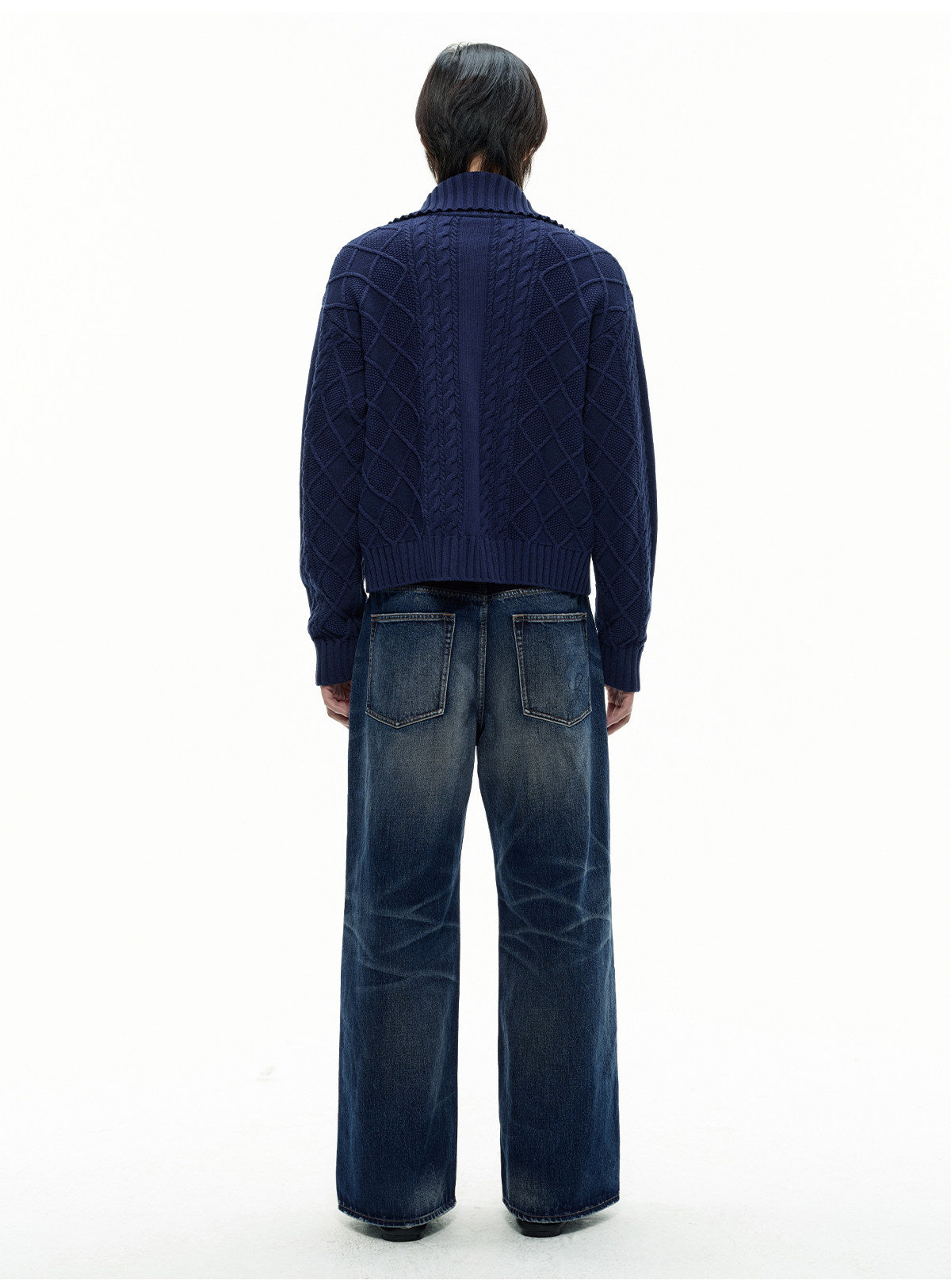 STRAIGHT HIGH OUNCE BLUE DENIM