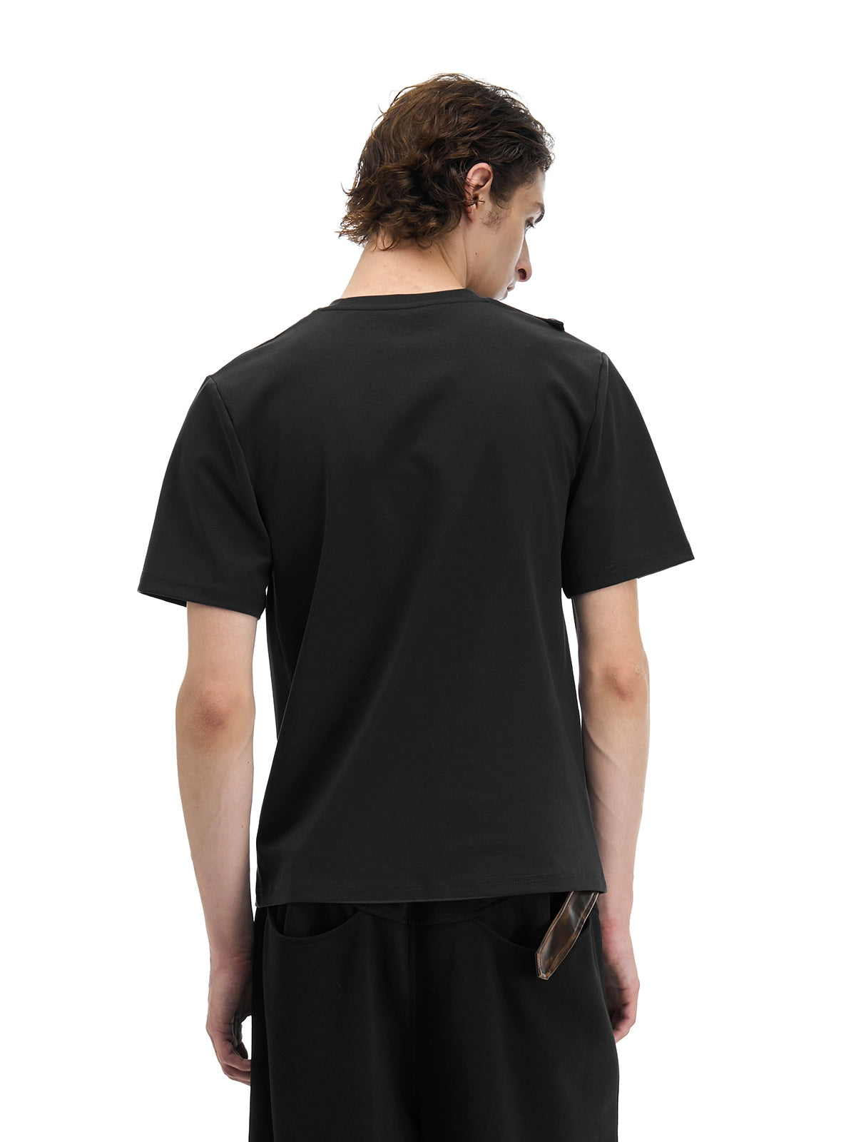 ASYMMETRIC COLLAR TEE