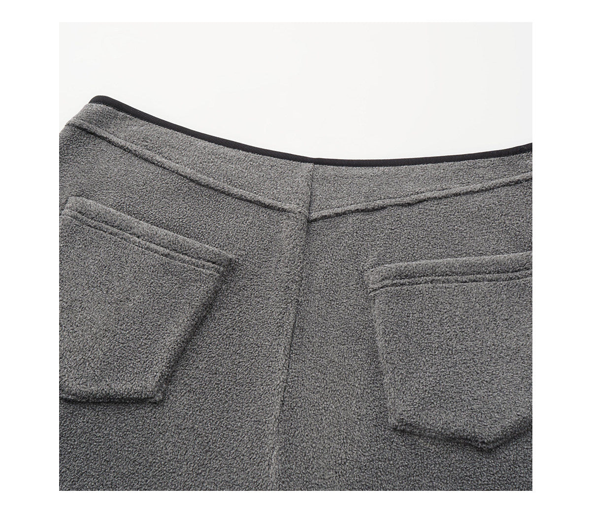 CURVED FLEECE TROUSER PANTS