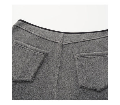 CURVED FLEECE TROUSER PANTS