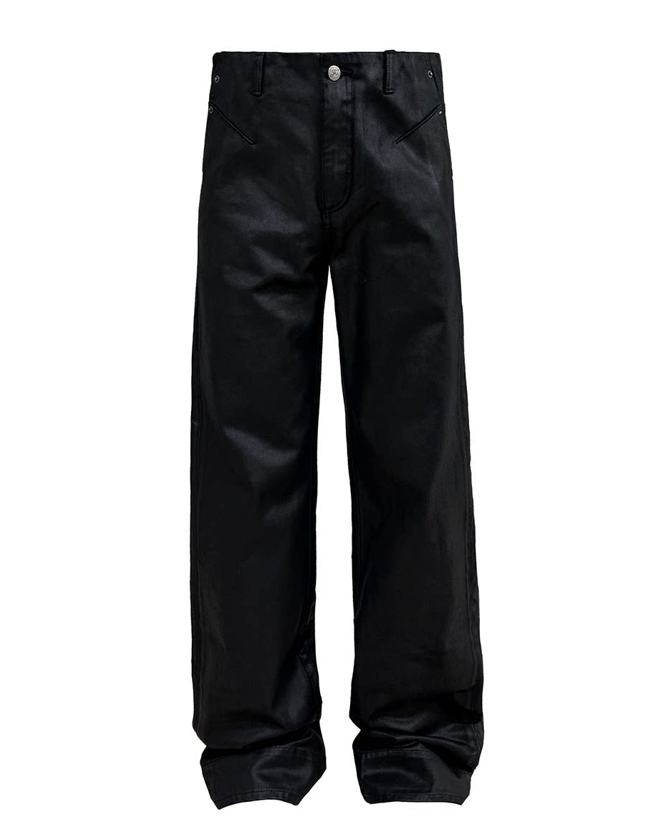 BLACK WAX INDUSTRIAL STUDDED JEANS