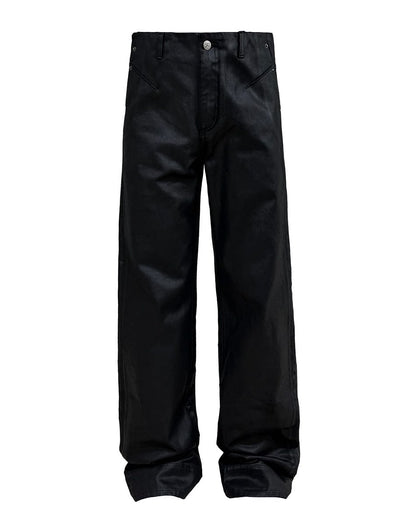 BLACK WAX INDUSTRIAL STUDDED JEANS