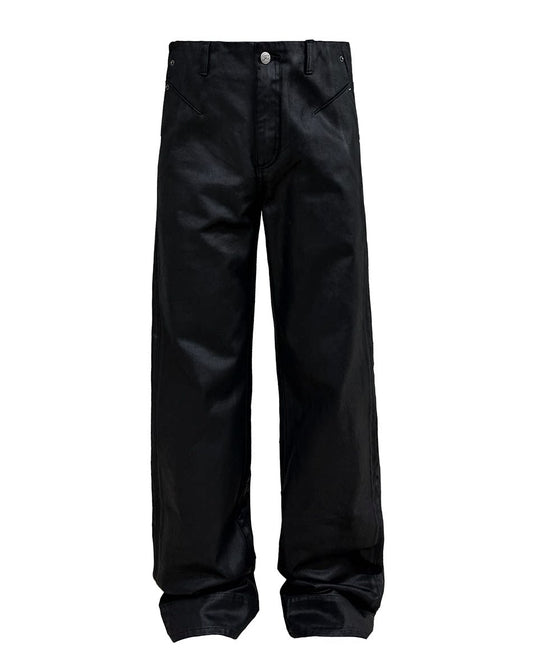 BLACK WAX INDUSTRIAL STUDDED JEANS