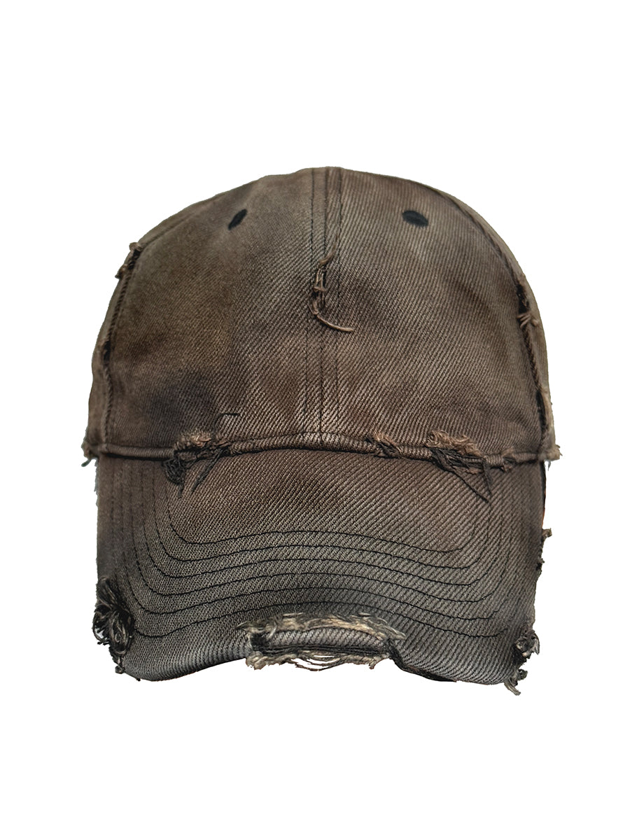 PEAKED RUST DIRTY CAP