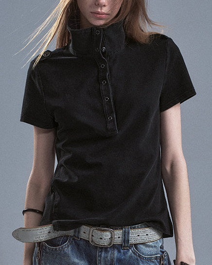 METAL SNAP FITTED TEE
