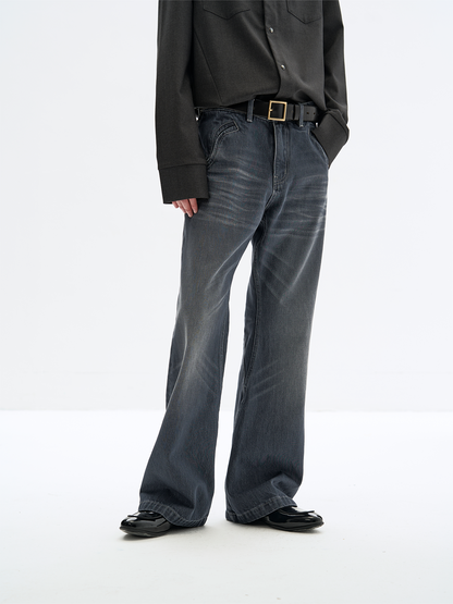 FOG BLUE CHAIN WASHED DENIM