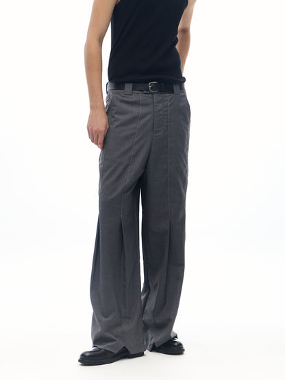 LIGHTWEIGHT STRAIGHT-CUT PANTS