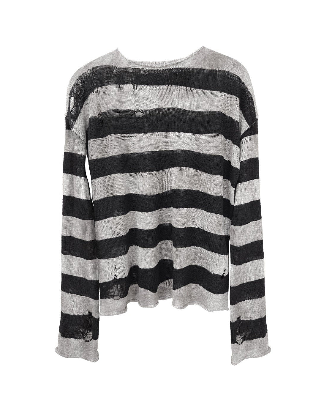 STAINED STRIPE HOOK KNIT