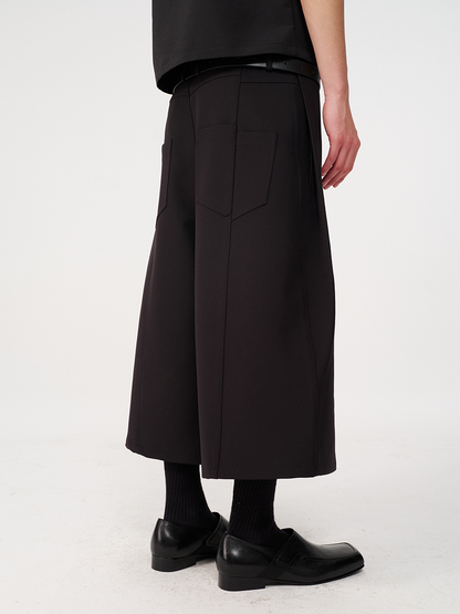 CURVED SHAPE 3/4 TROUSERS