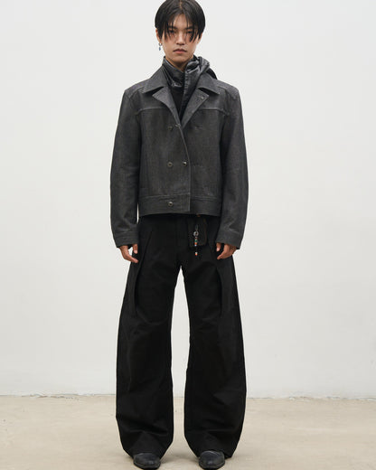 SICKLE CURVE A-LINE PANTS