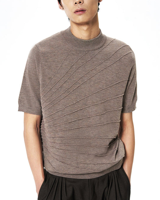 LOOSE THREAD TEXTURED KNIT