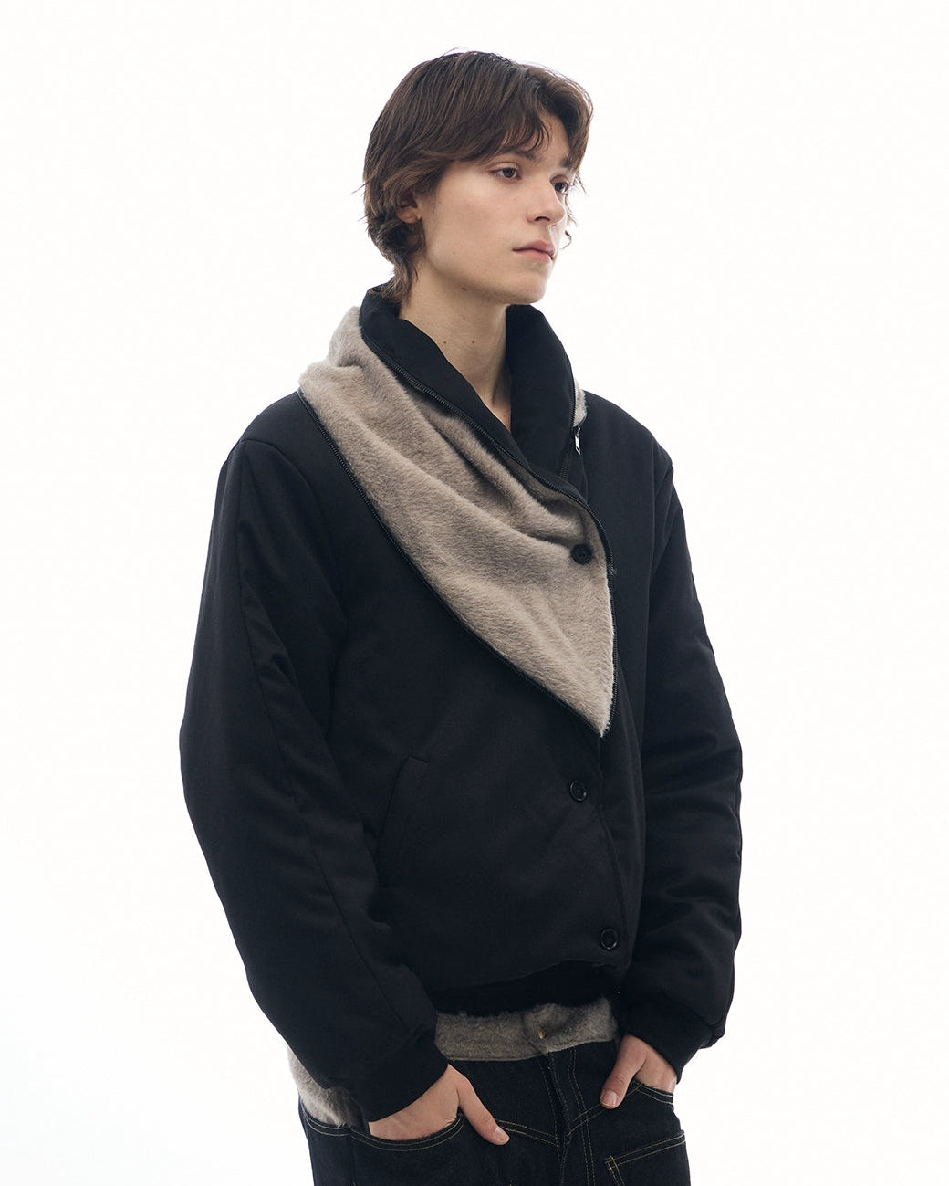 KATRINA TAILORED WOOL COLLAR COAT