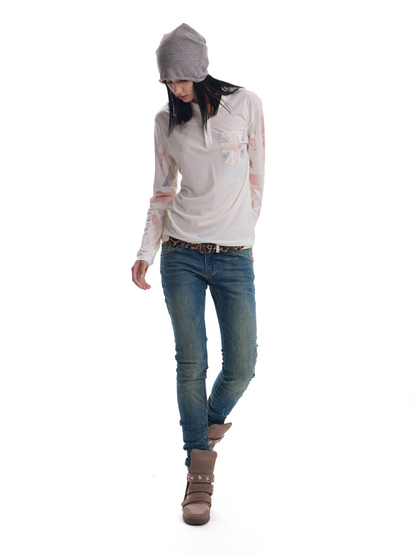 FITTED SHEER HENLEY CARDIGAN
