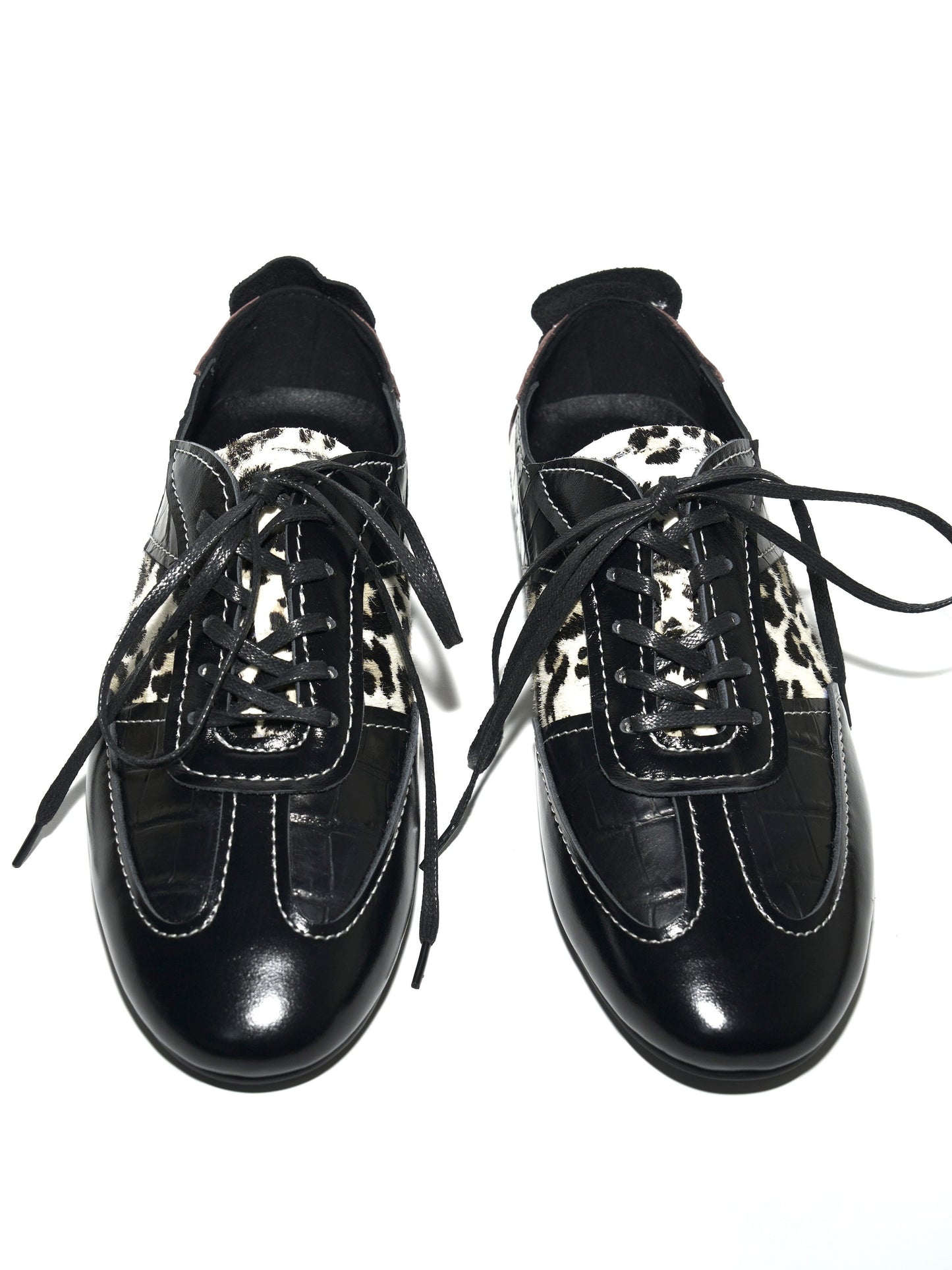 LEOPARD PANEL GERMAN TRAINER SNEAKERS