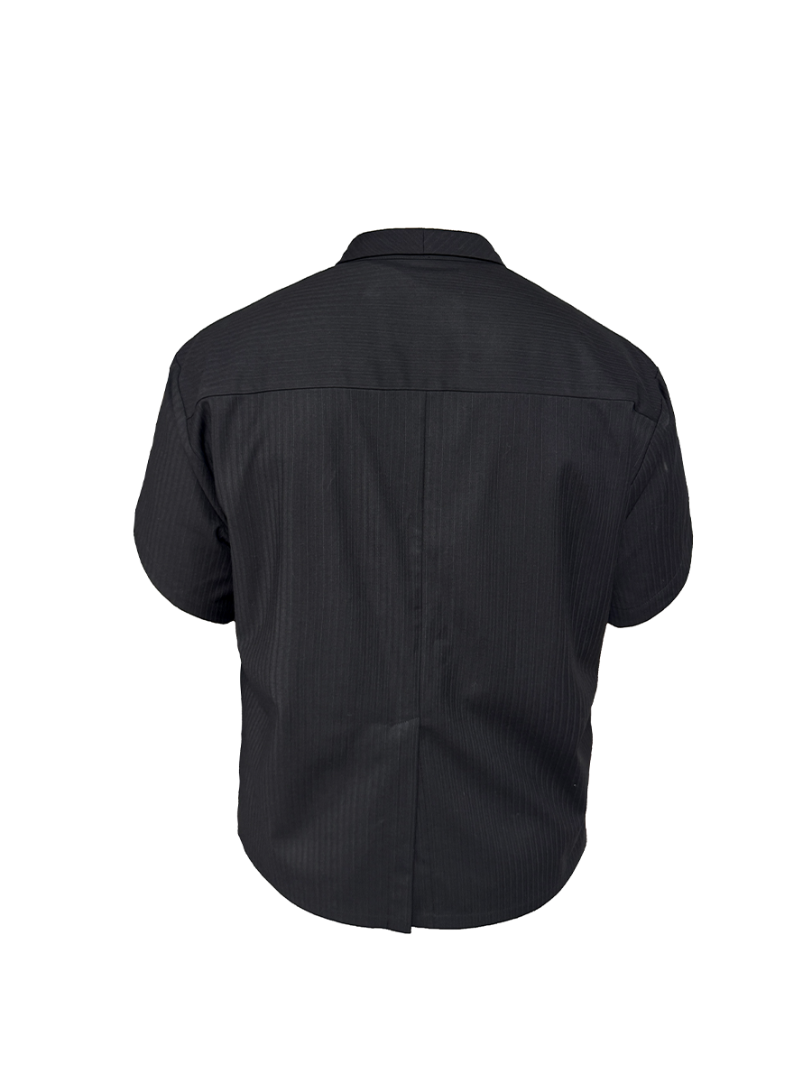 CURVED SLIT DOVETAIL SHIRT