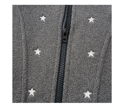 STAR WAXY FLEECE HOODIE