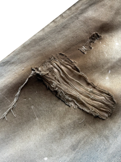 DOUBLE WAIST MONKEY WASH JEANS