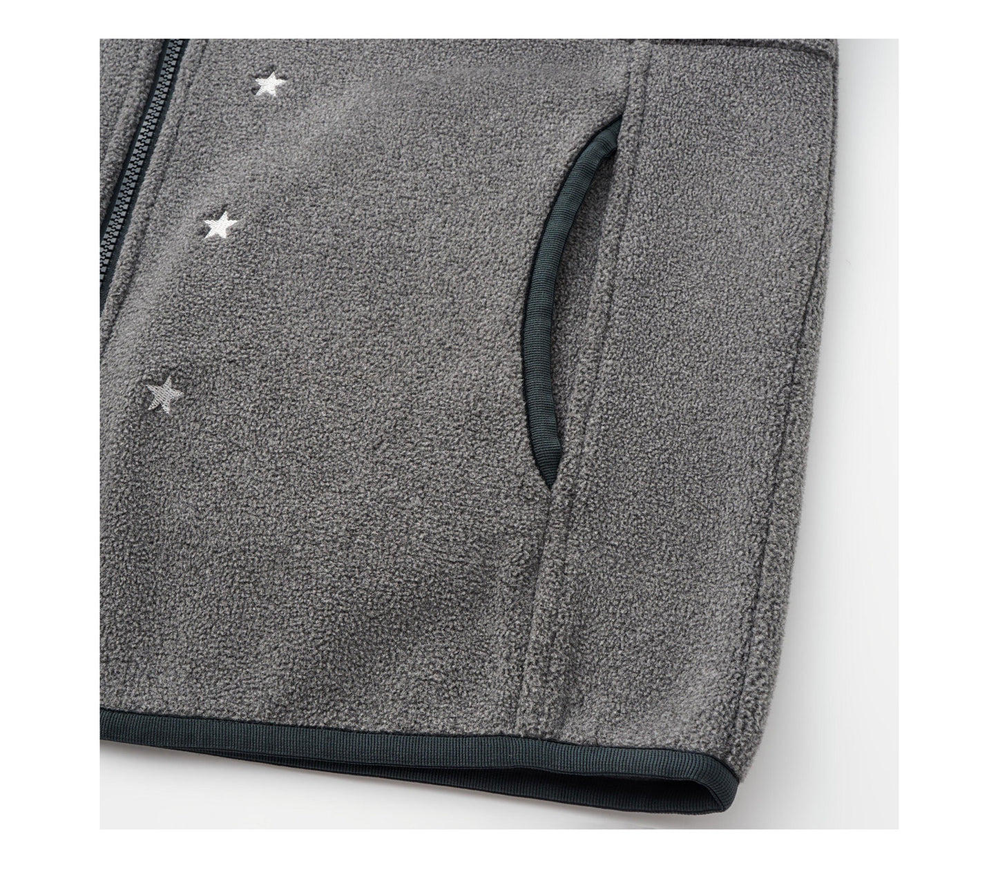 STAR WAXY FLEECE HOODIE