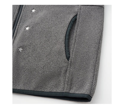 STAR WAXY FLEECE HOODIE