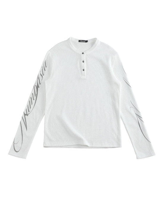 MULTICOLOR CAMO WAFFLE HENLEY