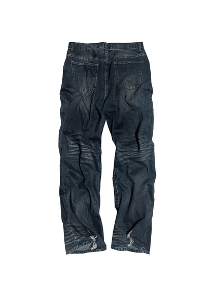 SPRAY FADE WHISKER 3D STRAIGHT DENIM