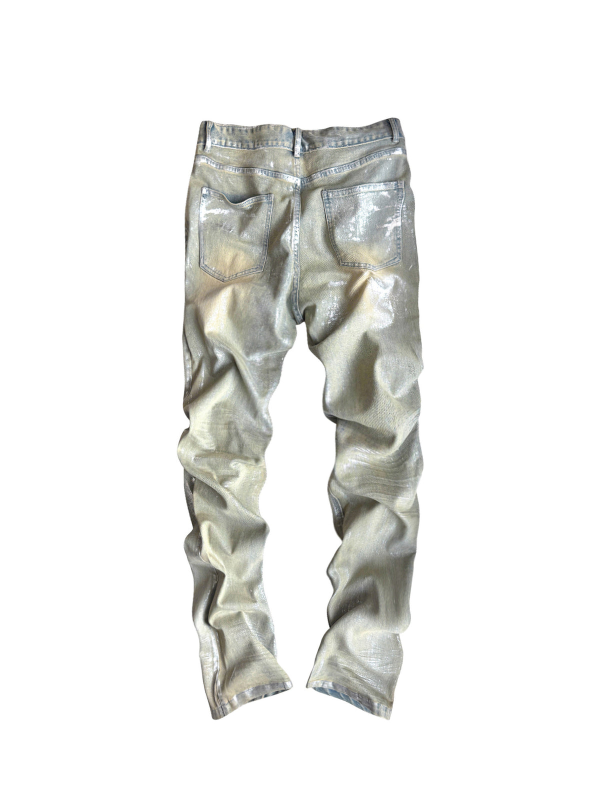 SILVER DISTRESSED WHISKER STRAIGHT JEANS