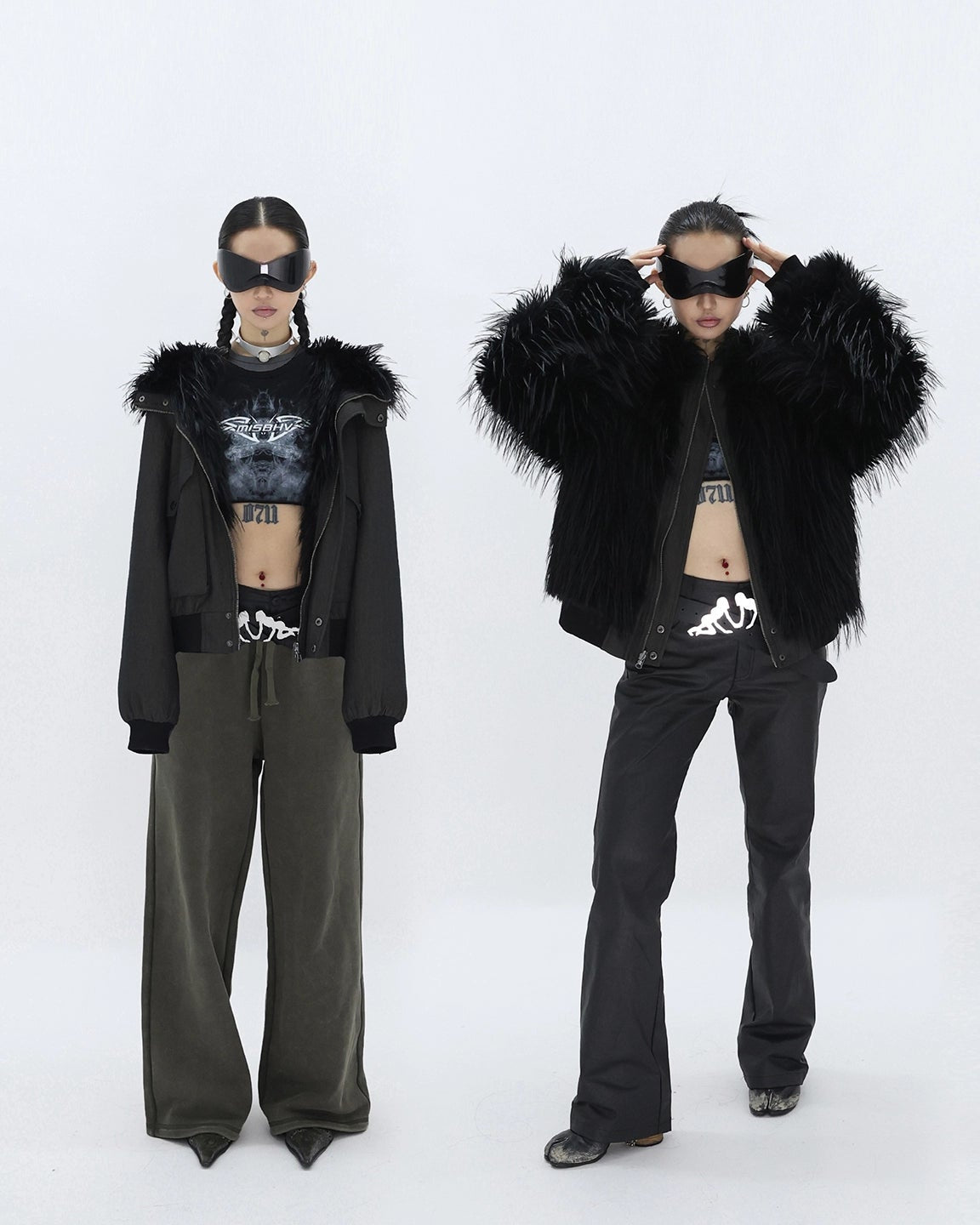 DARK REVERSIBLE PLUSH HOODIE