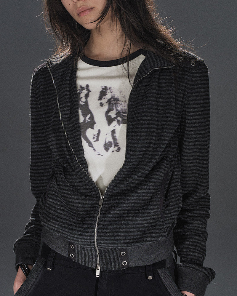 ASH SIGNAL EYELET TRACK BLOUSON