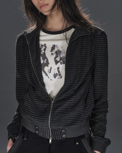 ASH SIGNAL EYELET TRACK BLOUSON