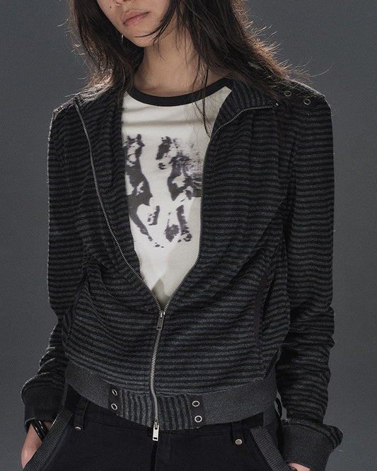 ASH SIGNAL EYELET TRACK BLOUSON