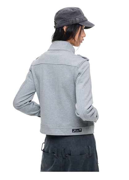 ASH GREY DOUBLE POCKET WORK JACKET